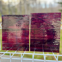 Dark Purple with Streaky Opal Stained Glass – Wissmach 2 Sheets (6"x8")