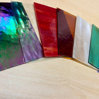 8 Piece Stained Glass Variety Pack - 4x6 inch pieces