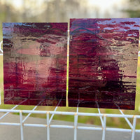 Dark Purple with Streaky Opal Stained Glass – Wissmach 2 Sheets (6"x8")
