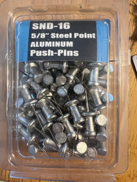 5/8” Steel Point Aluminum Push-Pins - Leponitt