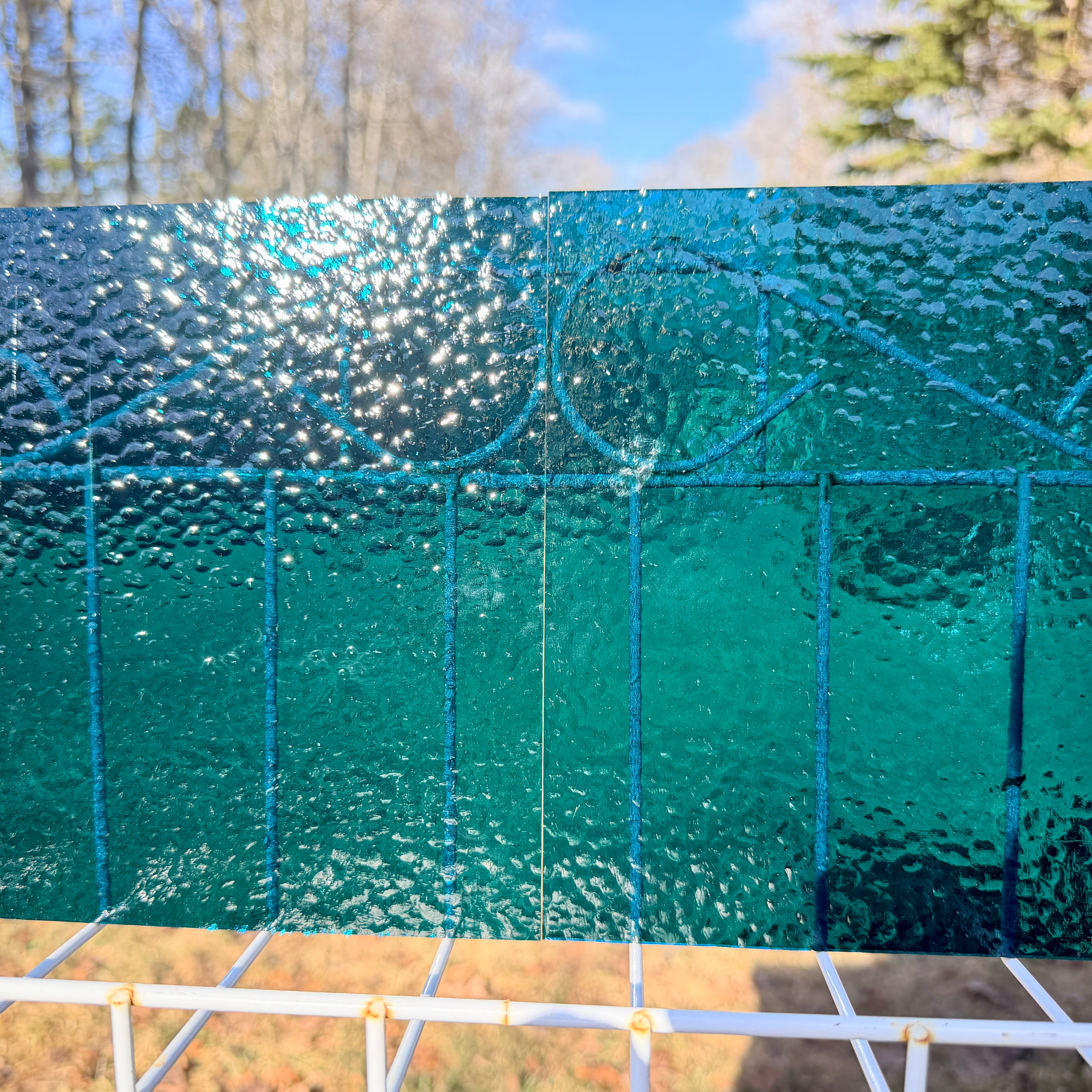 Teal Classic Blue Green Wissmach Stained Glass -  2 Sheet Packs | 2 Size Options