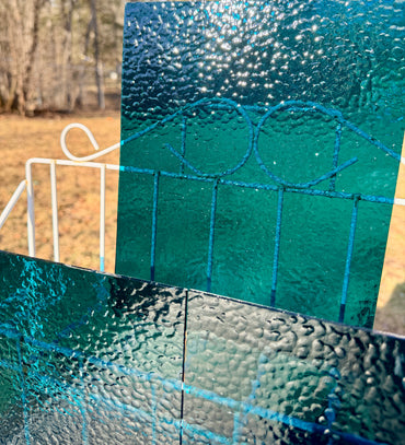 Teal Classic Blue Green Wissmach Stained Glass -  2 Sheet Packs | 2 Size Options