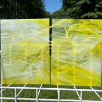 Cadmium Yellow - Olive Oil Stained Glass – Wissmach - 2 Sheets