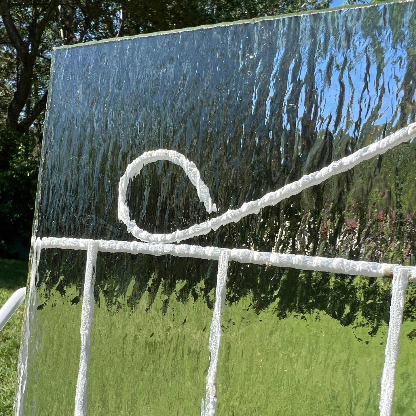 Clear Raindown Stained Glass - 2 Sheets (6"x8")