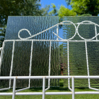 Clear Raindown Stained Glass - 2 Sheets (6"x8")