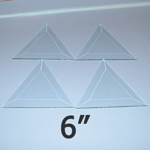 6" Clear Bevel Triangle (6 inch)