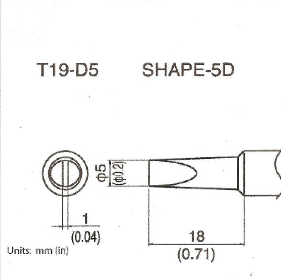 3/16 inch TIP -- Hakko FX-601 