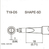 3/16 inch TIP -- Hakko FX-601 