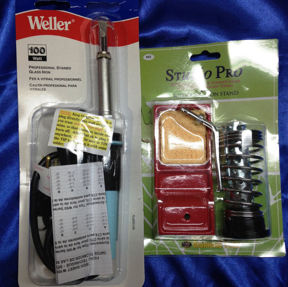 Soldering Tool Combo- Weller - W100PG Soldering Iron 100 Watt , plus a Heavy Iron Stand