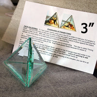 Project Kit: 3&#8243; 3D Triangle Cube &#8211; (4) 3 Inch Clear Glass Triangle Bevels