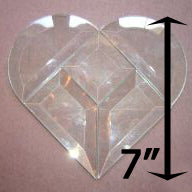 Project Kit: 7" Multi Beveled Heart (2" square center)