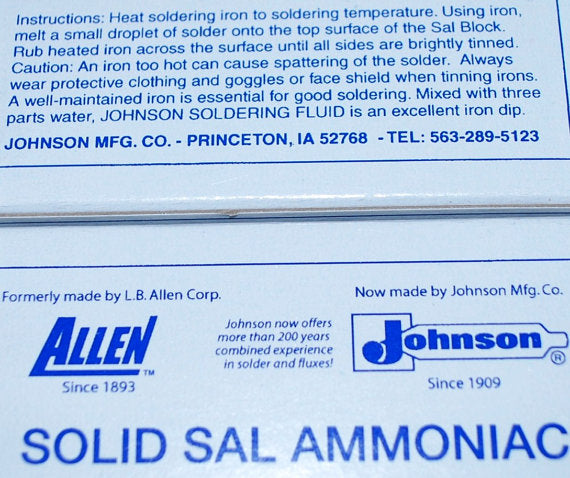 Large Block (8 oz) of Sal Ammoniac