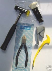 Complete 6-Piece Lead Working Tool Kit for Stained Glass & Soldering ...