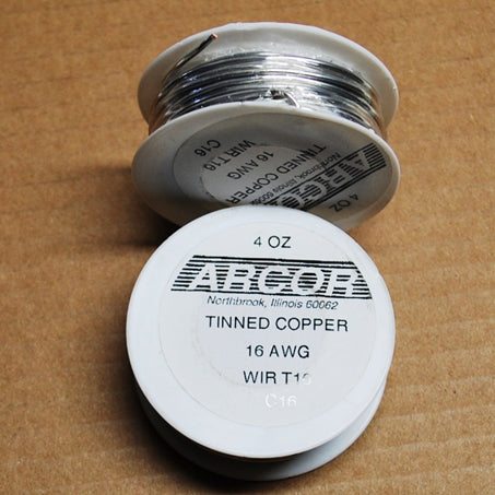 4 oz Tinned Copper Wire (silver color) 16 Gauge 32 ft roll