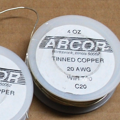 4 oz Tinned Copper Wire (silver color) 20 Gauge 79 ft roll