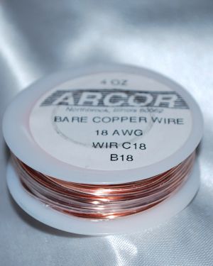 4 oz Solid Copper Wire 18 Gauge 49.7 ft roll