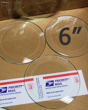 6″ Clear Bevel Circles (2 pack)