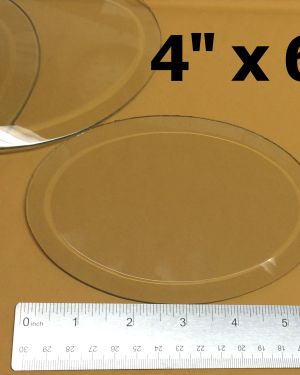 4″ x 6″ Clear Bevel Oval (4 inch x 6 inch) 4 – Bevels