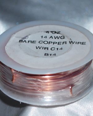 4 oz Solid Copper Wire 14 Gauge 20 ft roll