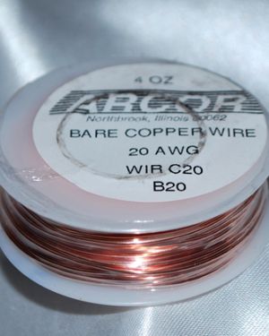 4 oz Solid Copper Wire 20 Gauge 78 ft roll