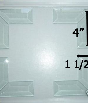 45° MITERED CORNER Bevel Set 1-1/2″ x 4″ (1.5 x 4 inch)
