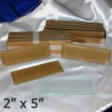 2" x 5" Clear Bevel Rectangle (2 inch x 5 inch)