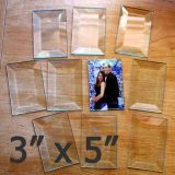 3" x 5" Clear Bevel Rectangle (3 inch x 5 inch)