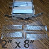 2" x 8" Glue Chip Bevel Rectangle (2 inch x 8 inch)