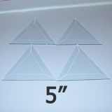 5" Clear Bevel Triangle (5 inch)
