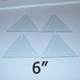 6" Clear Bevel Triangle (6 inch)