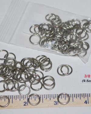 Jump Rings – 3/8″ (50 pack) Tinned Copper 16 Gauge