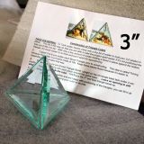 Project Kit: 3" 3D Triangle Cube - (4) 3 Inch Clear Glass Triangle Bevels