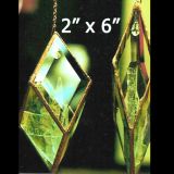 Project Kit: MEDIUM Hanging Prism - (5) 2" x 6" Clear Glass Diamond Bevels