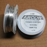 4 oz Tinned Copper Wire (silver color) 18 Gauge 50 ft roll