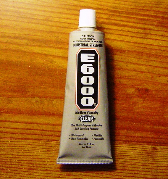 E6000 Adhesive Glue. 1 Ounce Medium Size Tube Jewlery Making Glue. 