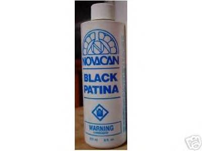 Novacan Black Patina for Solder and Lead-8 oz