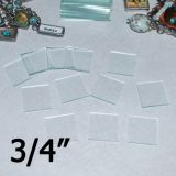 3/4" Square Clear Flat Glass (.75 inch)