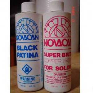 Patina Combo Pack- 8 oz ea. Novacan Black Patina and Copper Patina