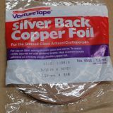 5/16" Copper Foil Tape SILVER BACK - 36 yards - Venture Tape