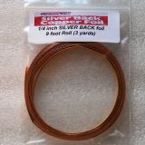 1/4" Copper Foil Tape SILVER BACK - 3 yards - Venture Tape