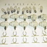 Night Light Fixtures - includes On/Off Switch / Bulb / Brass Clip - Make night Lights