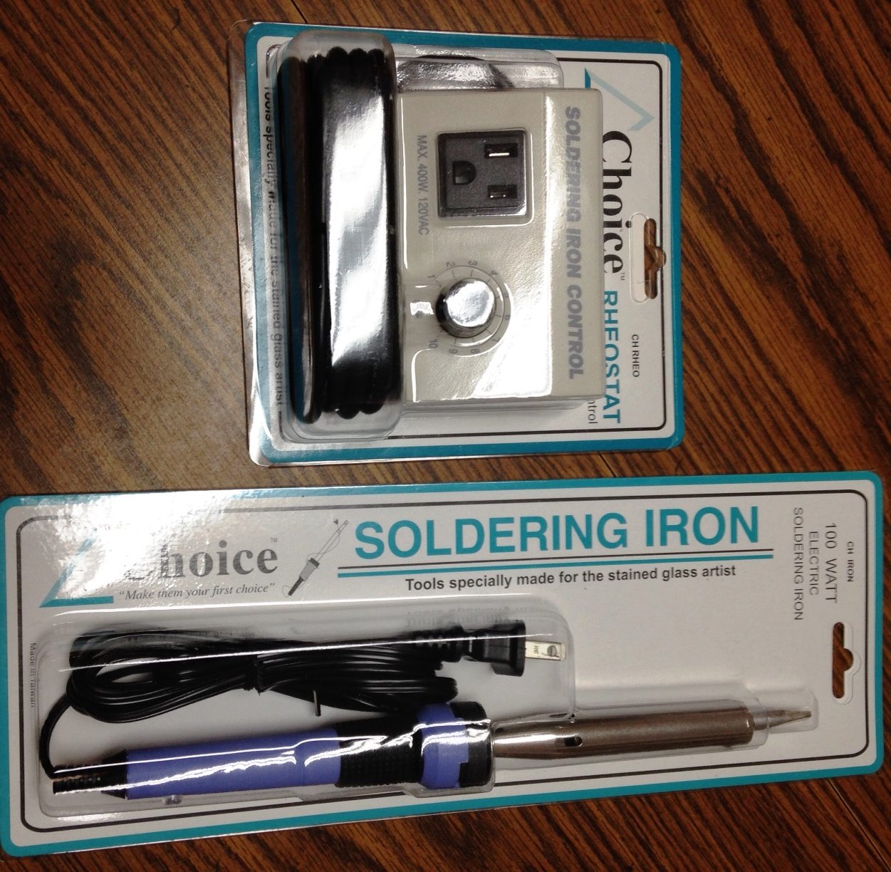 Choice 100 Watt Stained Glass Soldering Iron and Rheostat : :  Office Products