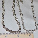 CHAIN (5 feet) Shiny Steel Jack Chain - 16 Gauge (thicker) (Silver Colored)