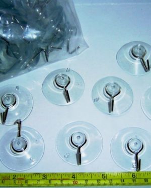 1-1/2″ – Suction Cups (4 cm) Metal Drop Hook (1.5 inch)