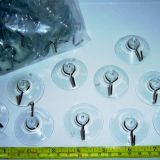 1-1/2" - Suction Cups (4 cm) Metal Drop Hook (1.5 inch)