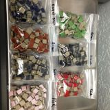 3/8" SMALL Glossy CERAMIC Mosaic Tiles + Instructions - 14 COLOR CHOICES - Sample Pack or 4 oz Pack (120+ tiles) - GlassSupplies41.com
