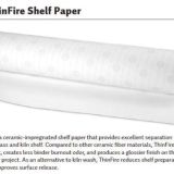 BULLSEYE Thinfire Shelf PAPER ceramic-impregn​ated - KILN PAPER