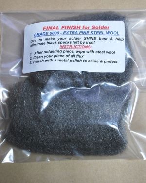 Super Fine Steel Wool – Solder Polish Finishing Technique – Remove black specks after soldering