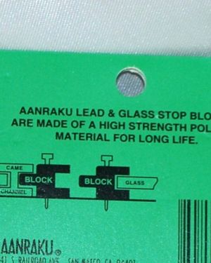 Aanraku Lead Glass Stop Blocks with 25 Horseshoe Nails