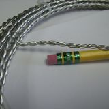 THICK TWISTED WIRE - Tinned Copper (silver color) 14 gauge - 5 foot Roll
